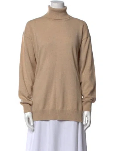 Pre-owned Falconeri Cashmere Turtleneck Sweater In Neutral