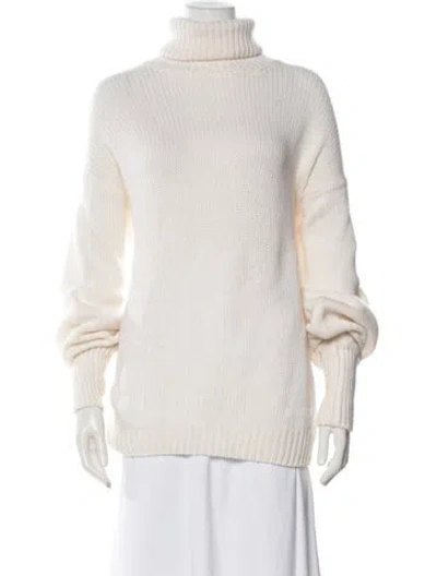 Pre-owned Falconeri Cashmere Turtleneck Sweater In Neutral