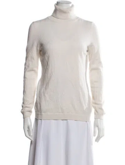 Pre-owned Falconeri Cashmere Turtleneck Sweater In Neutral