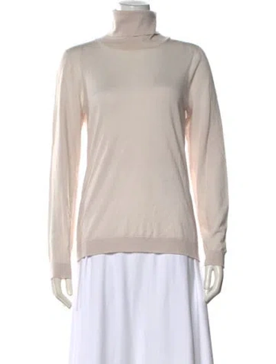Pre-owned Falconeri Cashmere Turtleneck Sweater In Neutral