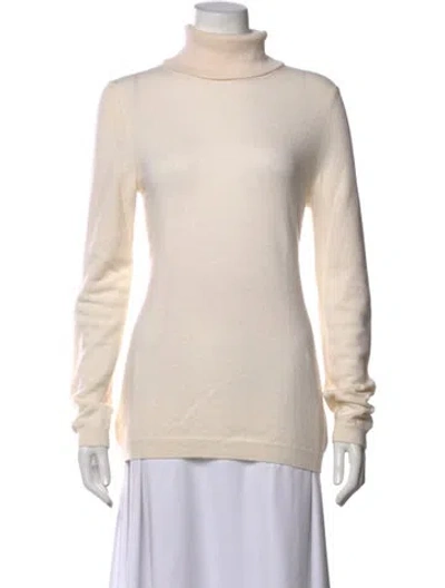 Pre-owned Falconeri Cashmere Turtleneck Sweater In Neutrals