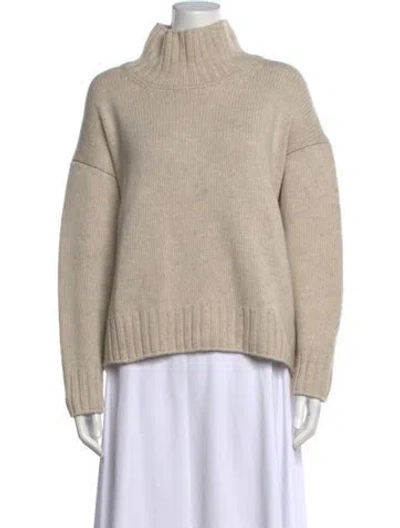 Pre-owned Falconeri Cashmere Turtleneck Sweater In Neutrals