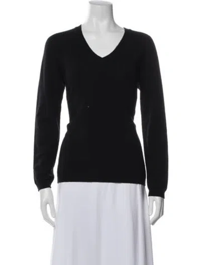 Pre-owned Falconeri Cashmere V-neck Sweater In Blue