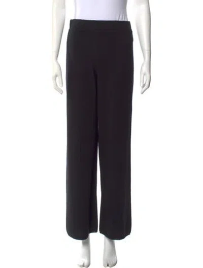 Pre-owned Falconeri Cashmere Wide Leg Pants In Black