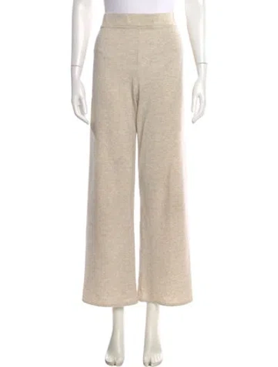 Pre-owned Falconeri Cashmere Wide Leg Pants In Neutral
