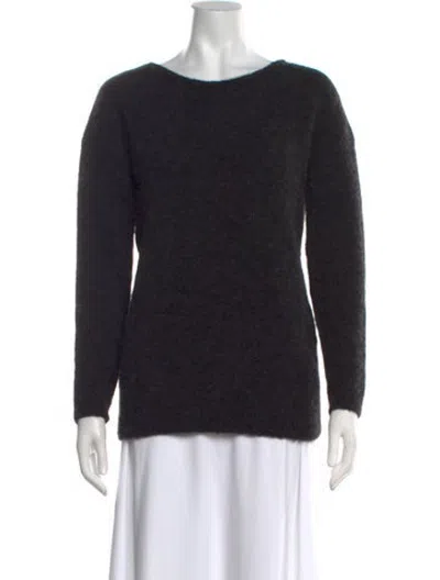 Pre-owned Falconeri Crew Neck Sweater In Black