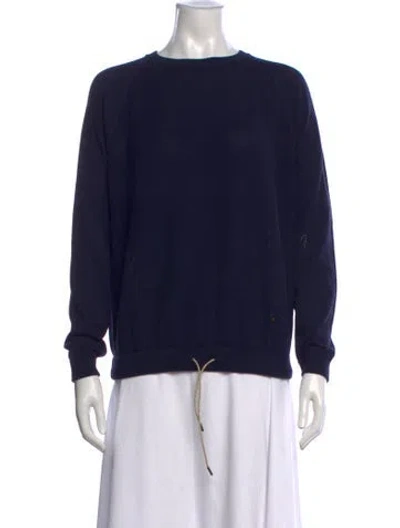 Pre-owned Falconeri Crew Neck Sweater In Blue