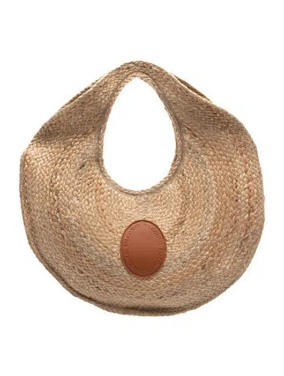 Pre-owned Falconeri Jute Shoulder Bag In Neutrals