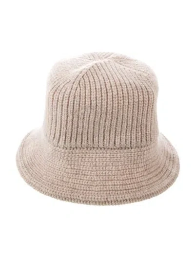 Pre-owned Falconeri Knit Cotton Beanie In Neutrals