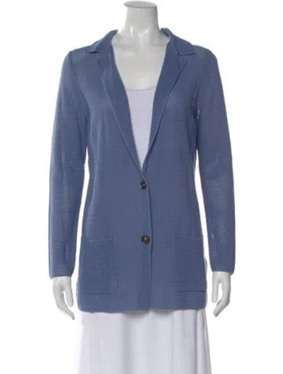 Pre-owned Falconeri Long Sleeve Top In Blue