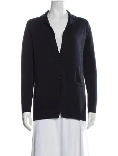 Pre-owned Falconeri Open Front Sweater In Blue