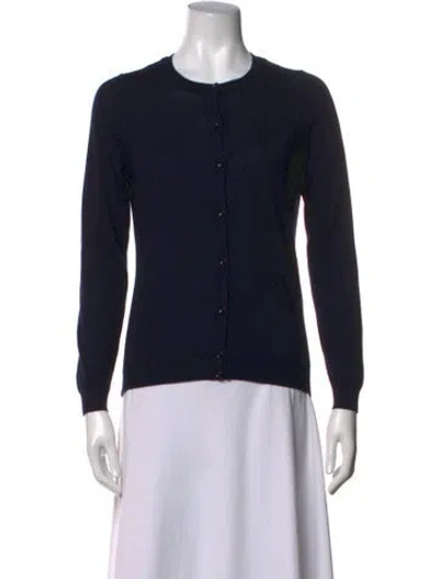 Pre-owned Falconeri Open Front Sweater In Blue