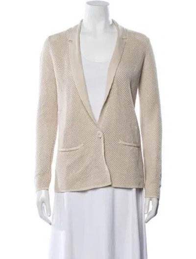 Pre-owned Falconeri Open Front Sweater In Neutral