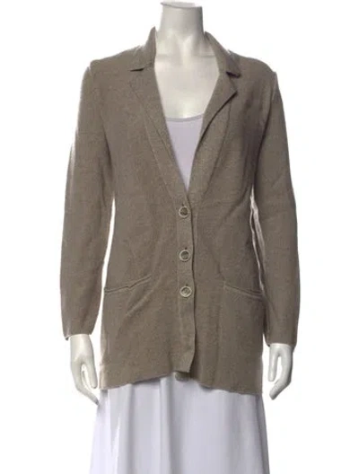 Pre-owned Falconeri Open Front Sweater In Neutrals