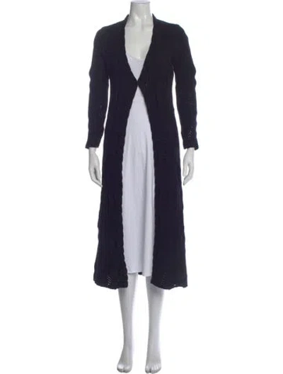 Pre-owned Falconeri Open Front Sweater W/ Tags In Black