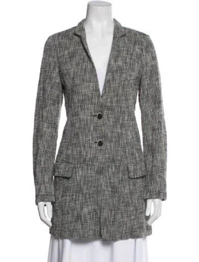 Pre-owned Falconeri Printed Blazer In Black