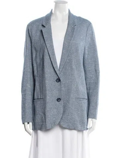Pre-owned Falconeri Printed Blazer In Blue
