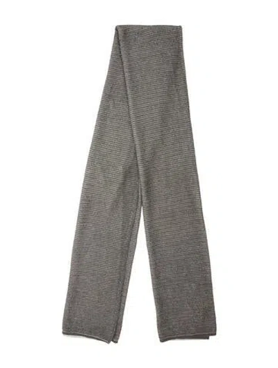 Pre-owned Falconeri Printed Scarf In Gray