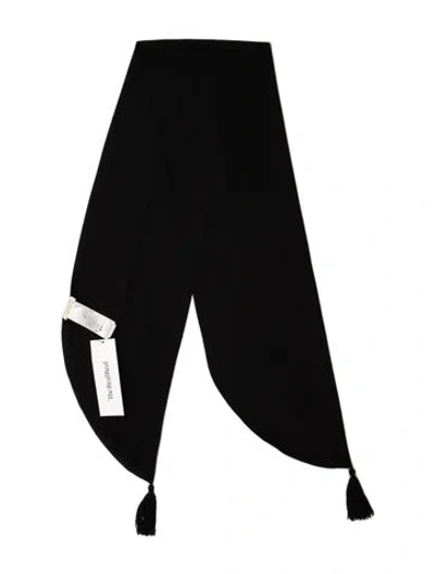 Pre-owned Falconeri Silk Scarf In Black