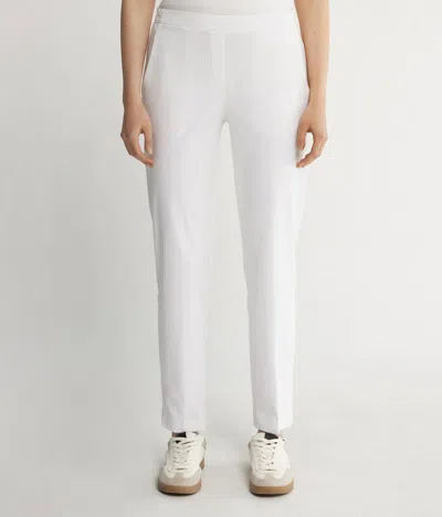 Falconeri Soft Cotton Cigarette Pants In White