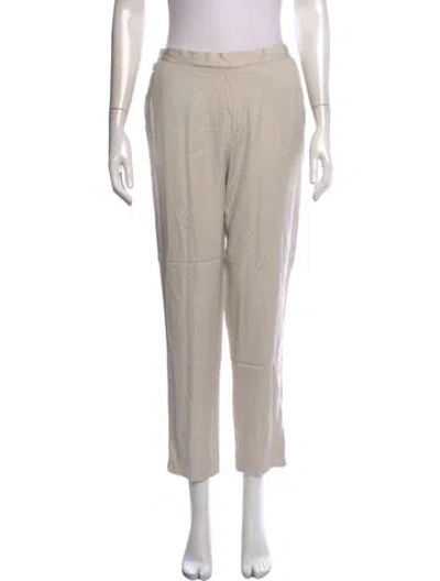 Pre-owned Falconeri Straight Leg Pants In Neutrals