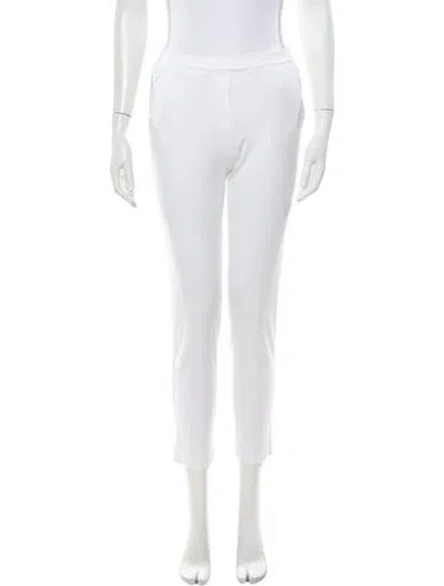 Pre-owned Falconeri Straight Leg Pants In White