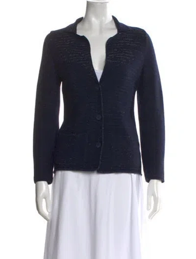 Pre-owned Falconeri Virgin Wool Sweater In Blue