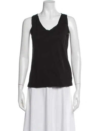 Pre-owned Falconeri V-neck Sleeveless Top In Gray