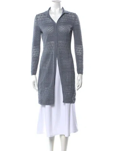 Pre-owned Falconeri V-neck Sweater In Blue