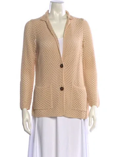 Pre-owned Falconeri V-neck Sweater In Neutral