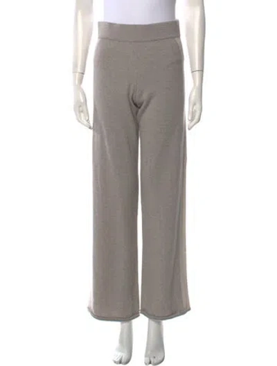 Pre-owned Falconeri Wide Leg Pants In Gray