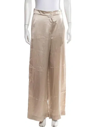Pre-owned Falconeri Wide Leg Pants In Neutrals