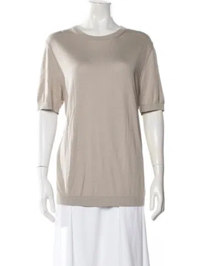 Pre-owned Falconeri Wool Crew Neck Sweater In Neutral