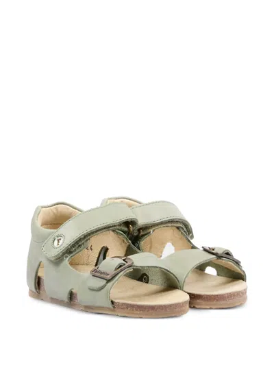 Falcotto Babies' Bea Buckle Strap Sandals In Green