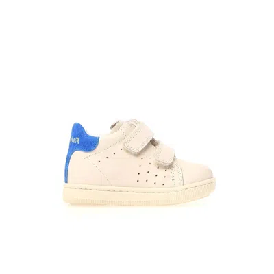 Falcotto Kids' Boy's Adam First Walker Sneaker In Velcro Milk Azure In Neutral