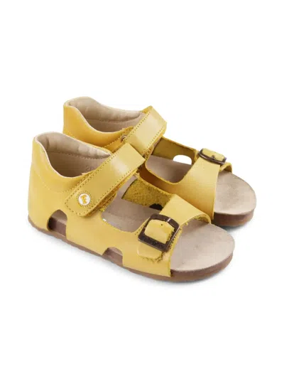 Falcotto Kids' Buckle-detail Sandals In Yellow