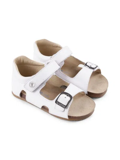 Falcotto Kids' Buckle-strap Sandals In White