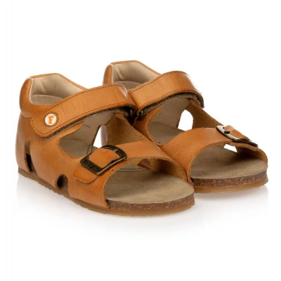 Falcotto By Naturino Babies'  Boys Brown Leather Buckle Sandals