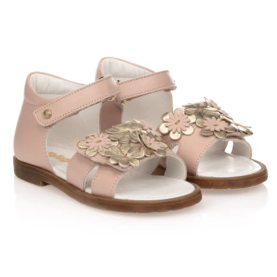 Falcotto By Naturino Babies'  Girls Pink Leather Sandals