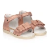 FALCOTTO BY NATURINO FALCOTTO BY NATURINO GIRLS PINK SUEDE LEATHER BOW SANDALS