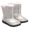 FALCOTTO BY NATURINO FALCOTTO BY NATURINO GIRLS SILVER SHEARLING BOOTS