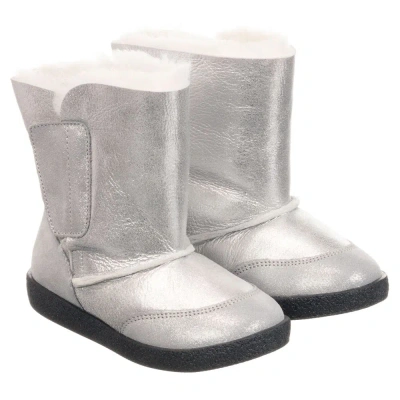 Falcotto By Naturino Babies'  Girls Silver Shearling Boots