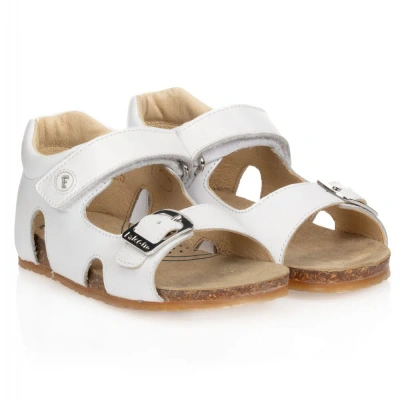 Falcotto By Naturino Babies'  White Leather Sandals