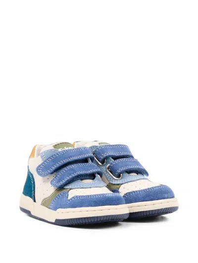 Falcotto Babies' Klip 4 Vl. Panelled Touch-strap Sneakers In White