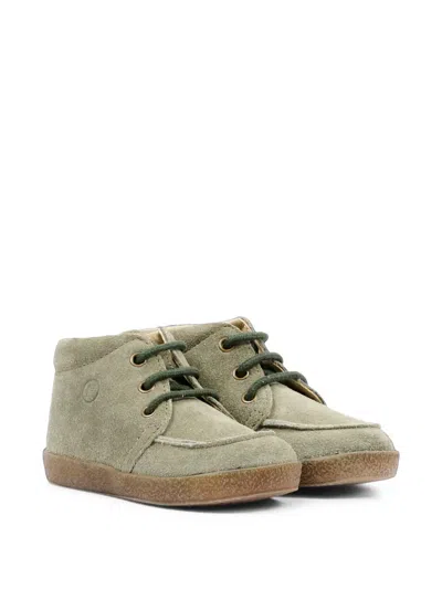 Falcotto Babies' Lace-up Suede Boots In Green