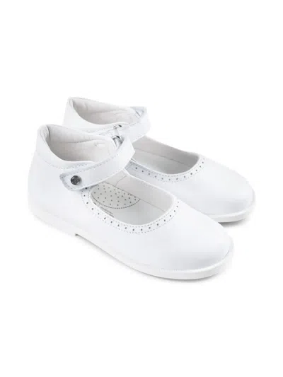 Falcotto Kids' Leather Ballerinas In White