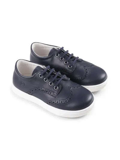 Falcotto Kids' Leather Brogues In Blue