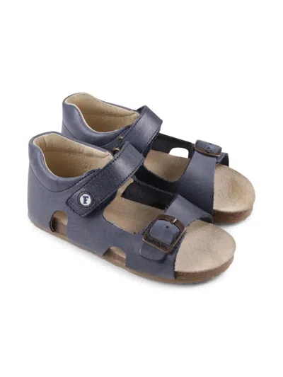 Falcotto Kids' Leather Sandals In Blue