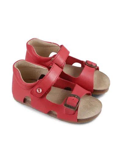 Falcotto Kids' Leather Sandals In Red