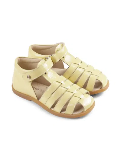 Falcotto Kids' Strappy Sandals In Yellow